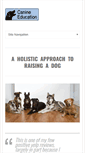 Mobile Screenshot of canineeducationsd.com